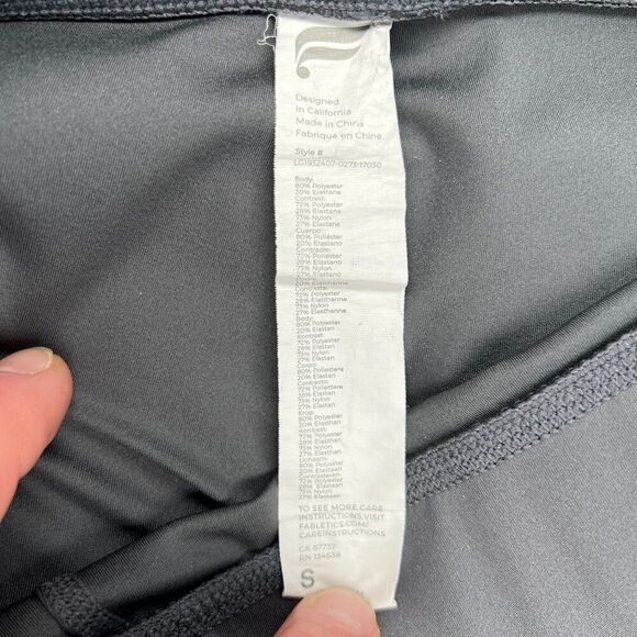 Fabletics Tights Women's Size Small Mid-Rise UltraCool Floral 7/8 Leggings - Picture 8 of 9